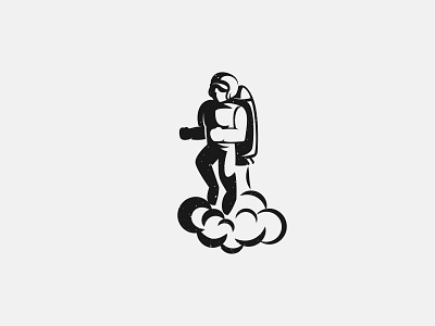 Jetpack art branding design flat icon illustration illustrator logo minimal vector