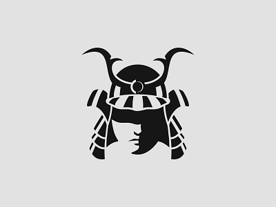 Samurai art branding design flat icon illustration illustrator logo minimal vector