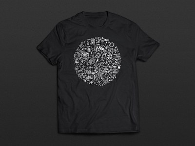 DAN T-Shirt Mock Up circle collaborative dark gradient sketch t shirt ugc workshop