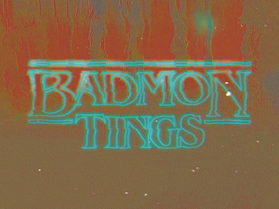 Badmon Tings Distort bada$$ badass benguiat custom distort netflix photoshop retro stranger things typography vhs