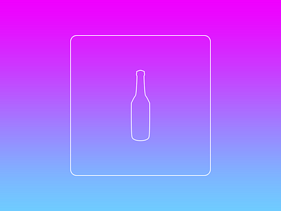 Beer Value Icon beer beer bottle gradient icon line icon minimal