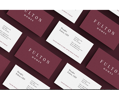 Fulton Homes Brand Refresh branding design logo