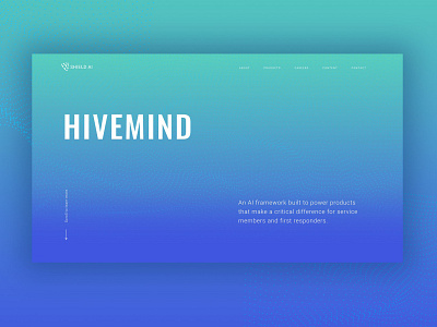 Hivemind Landing Page Concept branding design illustrator typography ui vector web website