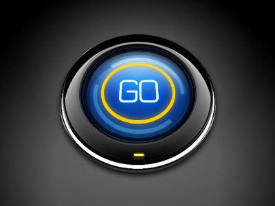 GO Button 3d button icon