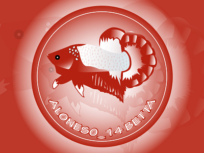 logo for aloneso14 betta 02 custom art betta betta fish branding design fish flat icon illustration logo vector