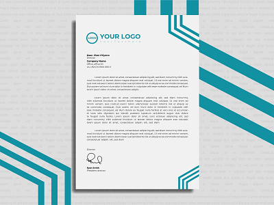 Letterhead Design design flat letterhead letterhead design letterhead template vector