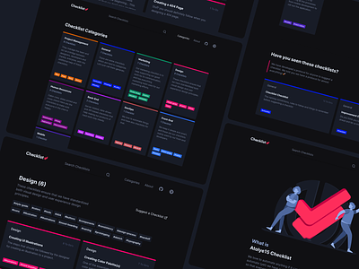 Introducing Checklist: A Team Knowledge Tool checklist dark mode design illustration open source project side project