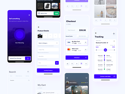 E-Commerce App Screens by Ali Kemal on Dribbble