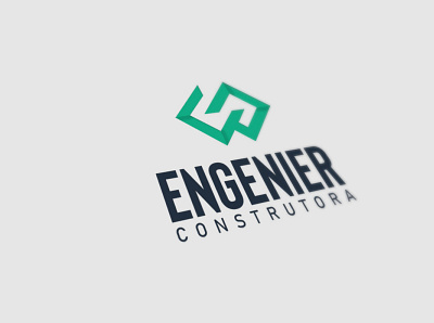 Logo Engenier Construtora identidade de marca identidade visual identity branding logodesign logotype