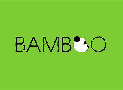 Daily Logo Challenge - Bamboo dailylogochallenge illustrator logo panda