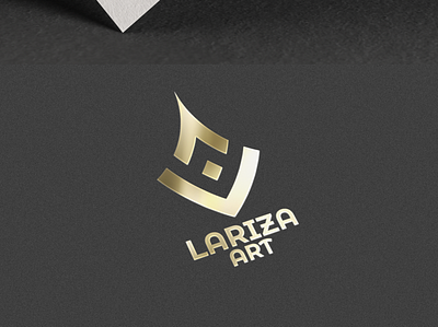 lariza Art branding design flat icon illustration illustrator logo vector