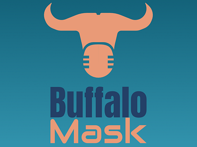 Buffalo Mask branding design flat icon illustration illustrator logo vector