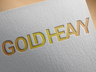 Gold Heavy branding design flat icon illustration illustrator logo vector