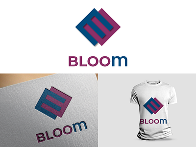 Boolm branding design flat icon illustration illustrator logo vector
