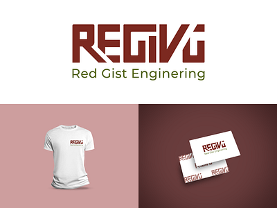Red Gist Enginering (REGING) branding design flat graphic design icon illustration illustrator logo vector