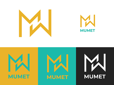 MUMET branding design flat icon logo ui vector