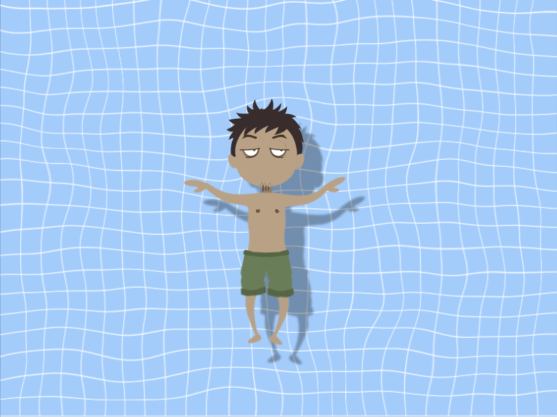 Swimming aftereffects animation swimming test