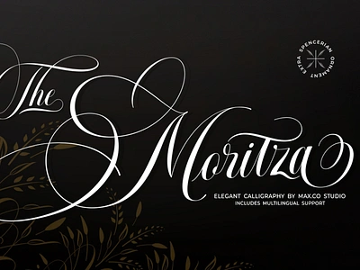 The Moritza Script calligraphy calligraphy font card elegant elegant calligraphy elegant font elegant script fashion font handlettering invite logo logotype menu penmanship retro script spencerian vintage wedding