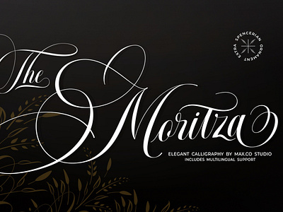 The Moritza Script calligraphy calligraphy font card elegant elegant calligraphy elegant font elegant script fashion font handlettering invite logo logotype menu penmanship retro script spencerian vintage wedding