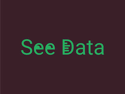 See Data Logo ai artificialintelligence branding computer data data analysis data analytics data visualization design eye eyeball eyes flat green logo logo design logodesign logos minimal vector