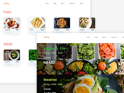 Food Delivery Website Concept