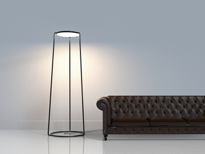 Floor Lamp 3dmodelling concept design designchallenge designer floorlamp industrialdesign minimal productdesign rendershot renderweekly