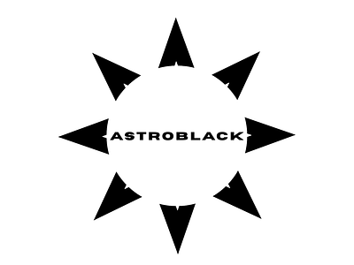 Astroblack branding graphic design logo