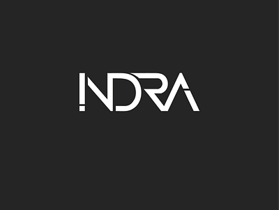 INDRA Logotype black logo logotype monochrome monogram