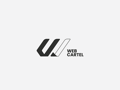 Web Cartel Logo black branding design graphic design logo logo design monogram web white