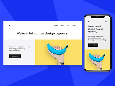 Design studio landing page