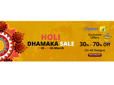 holi dhamaka sale banner