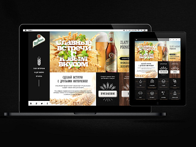 Website concept for Zlaty Bazant