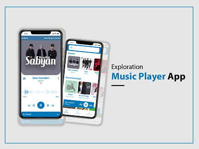 UI Music Player app design flat indonesia minimal music music app ui ux