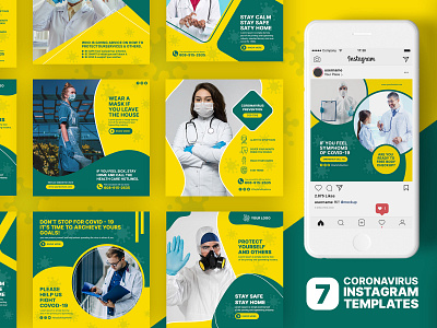 Coronavirus Instagram Templates