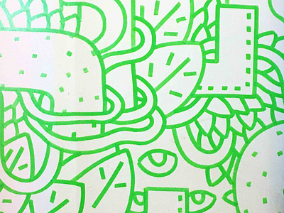 Marker Detail dog doodle doodleaday doodleart doodles doodling dribbble fashion girafe graffiti illustration illustrator leaves line lines nature onecolour pattern sdeviano street art