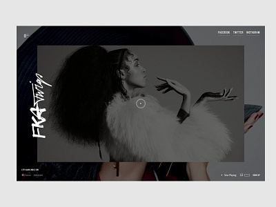FKA twings background bold bootstrap design digital interactive onepage responsive singer site web