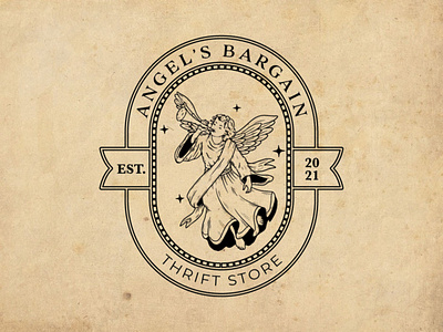 Angel's Bargain (Thrift Store) logodesign
