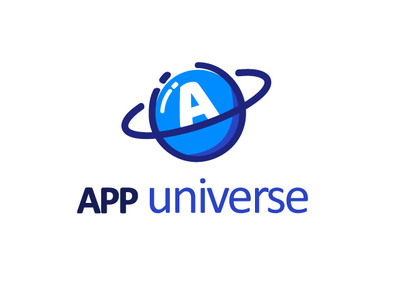 App Universe app app concept art blue logo design graphic design icon illustration logo outline ui universe ux