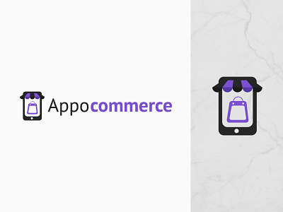 Appocommerce app branding design flat icon illustration logo mobile app typography ui ux vector web