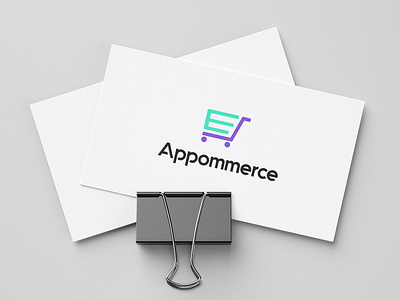 Appommerce branding cart design icon illustration logo minimal typography ui ux vector