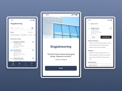 Engjobneering, Job Search Application for Civil Engineering