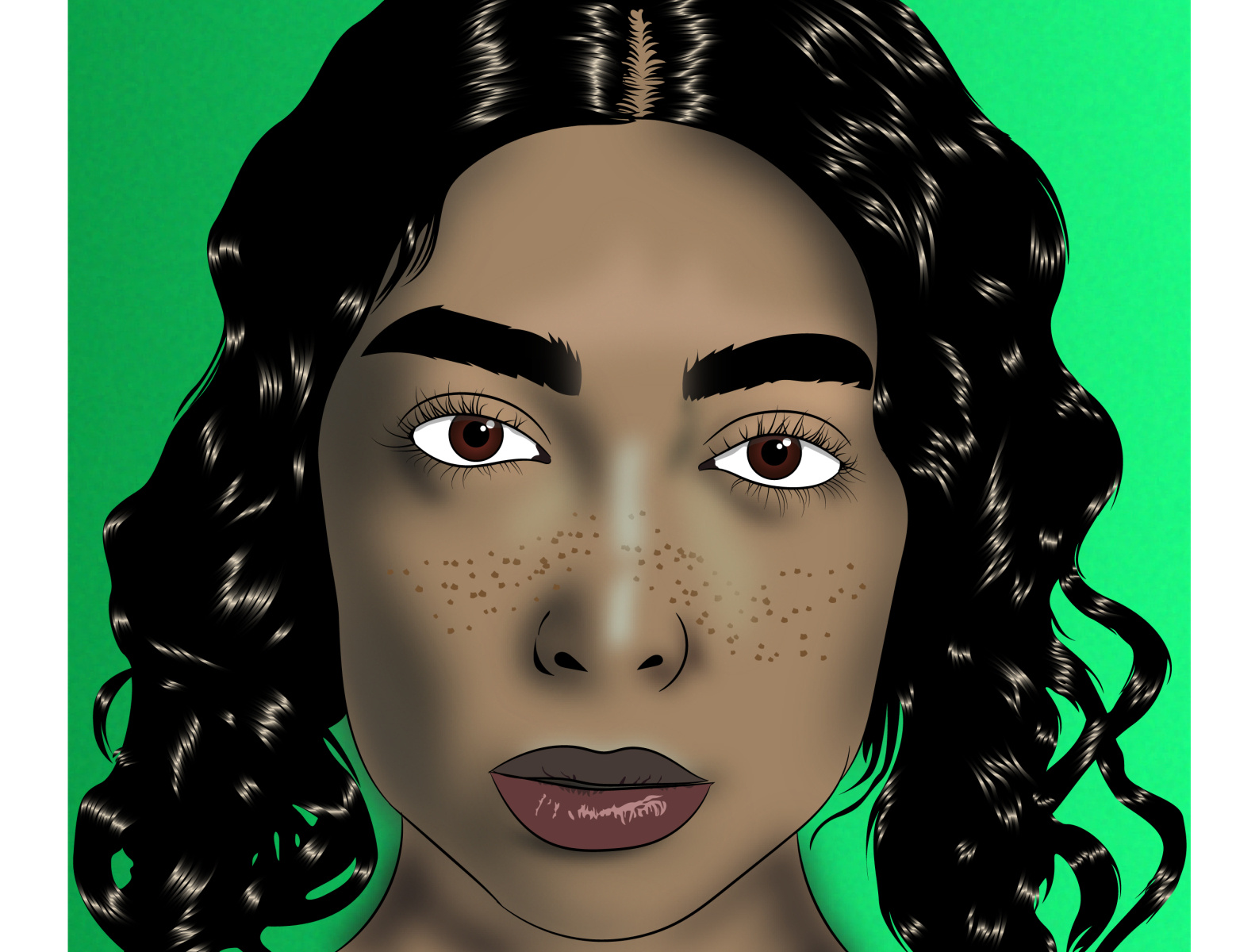 Woman With Jet Black Hair By Meet Choudhari On Dribbble woman-with-jet-black-hair-by-meet-choudhari-on-dribbble