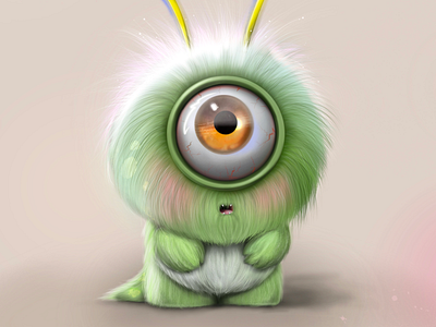 Alien alien character eyes green body green colour colour monsters other creations