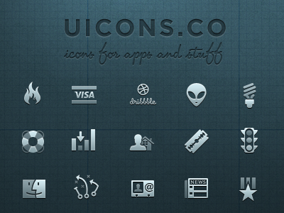 Uicons Icon Set @font face glyph glyphs icon icons pixel uicon vector