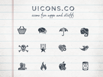 Scribbble Icons glyph iconograpy icons scribble set