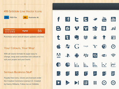 Scribbble Icons Updated