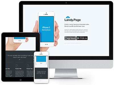 Landy.Page Responsive Retina theme app html ipad iphone landing page responsive retina theme