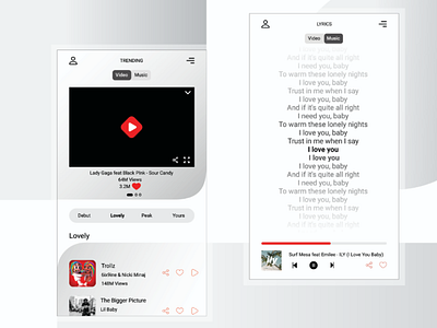 Mvsick, video and music player with lyrics androidapps apps iosapps lyrics music musicapps musicplayer ui uidesign uiux userexperience userinterface ux uxdesign video videoapps videoplayer