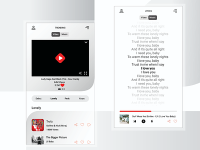 Mvsick, video and music player with lyrics