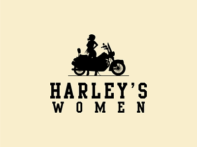 harley women ride logo design vector bike biker classic emblem engine harley icon logo motor motorbike motorcycle race racer retro ride rider speed sport transportation women